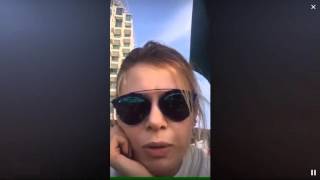 Актриса Анна Скиданова ("Закрытая школа") в Перископе (2015, TopPeriscope.RU)