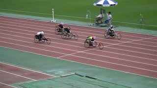 【パラ陸上】小倉敬史/平山健悟/清田愼也 T51 男子 100m 決勝 (-0.8) : 2019第30回日本パラ陸上競技大会