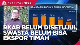 RKAB Belum Disetujui, Swasta Belum Bisa Ekspor Timah