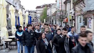 Protestna šetnja nezadovoljnih rezultatima predsedničkih izbora, Loznica, 8. april 2017.