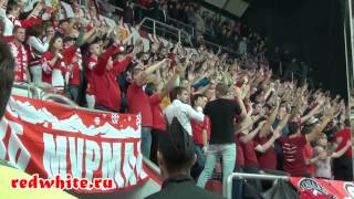 ХК Спартак vs цска 3:2, суппорт Красно-Белых в Сокольниках