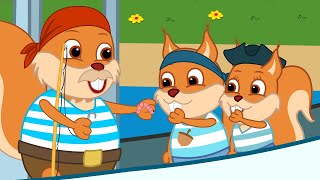 Famille d'Écureuil - C'est Pirates? Animé 2023 en Français