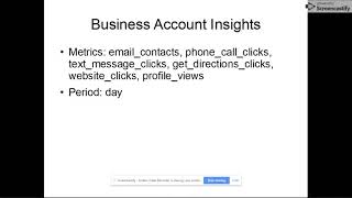 15 minute tutorial for Instagram Insights API