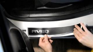 Наклейки на пороги для Chevrolet Aveo