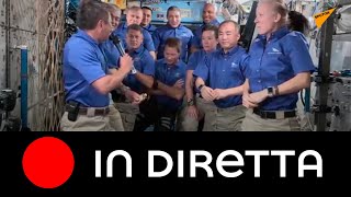 Cerimonia del cambio di comando della 65° spedizione Iss e congedo dell'equipaggio SpaceX Crew-1
