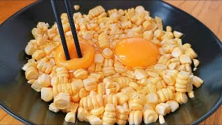 【小穎美食】一碗玉米加兩顆蛋，不用油不用水，出鍋比肉還香！