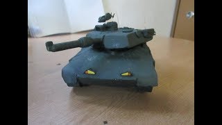 танк из пластилина АБРАМС