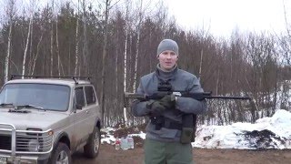 Отстрел пули Болт на 100 метров/Shooting bullets Bolt 's 100 meters