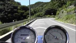 バイク動画YAMAHA SR400オンボード（生音）フルスロットルヒルクライム