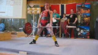 Simen Imingen -  227,5kg markløft, ny norsk rekord U75 ( U-NM 2005)
