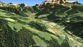 Panoramic flight Val Gardena (Ortisei - Selva Gardena)