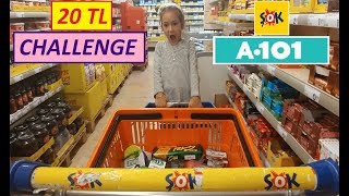 20 TL İLE EN GÜZEL ALIŞVERİŞİ KİM YAPACAK, 20 TL'ye NELER NELER ALDIK. Şok, A-101, Bim, Migros