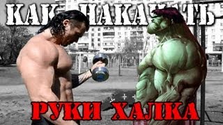 КАК Накачать РУКИ ХАЛКА? (бицепсы & трицепсы)