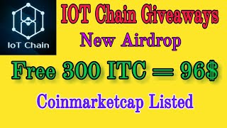 ITC Airdrop Free 300 token = 96$ Coinmarketcap listed