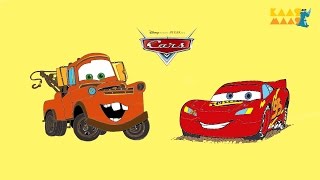Мультик Тачки. Cars. Рисуем машинки из мультика Тачки. Веселые раскраски. Мультик-раскраска.