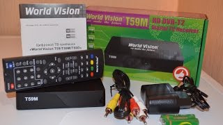Новинка! DVB-T2 Ресивер (тюнер) Т2 World Vision T59M + Youtube (распаковка)