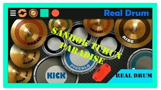 REAL DRUM COVER SANHOK TURUN PARADISE by ifan japon