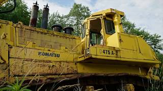 Abandoned Komatsu Bulldozer near MINE  DISASTER  site Eastern Pa