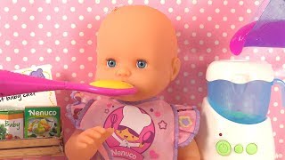 Nenuco Chef de Bébé Coffret Repas ● Baby Doll Kitchen Cooking Toys
