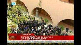 Yerevan Mayor Honors the Cafesjian Center for the Arts with a Certificate of Gratitude