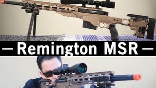 Airsoft GI - Remington MSR Spring Sniper Rifle OEM by ARES Gun Review