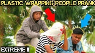 Plastic Wrapping People Prank - Masukkan Plastik Di Kepala Orang || Prank indonesia