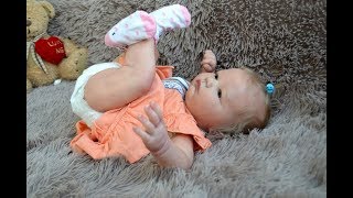 Пампушечка реборн, переодевание/Realborn Landon Awake