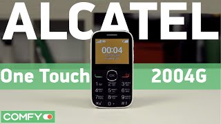 Alcatel One Touch 2004G - мобильный телефон с крупными кнопками - Видеодемонстрация от Comfy.ua