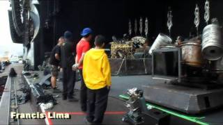 Backstage Slipknot e Metallica  rock in rio