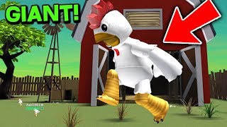 ROBLOX CHICKEN SIMULATOR! *WORLD'S BIGGEST CHICKEN!*
