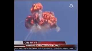 Ermeni vertolyotunun vurulmasinin yaxindan goruntusu - ATV