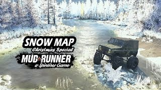 Spintires Mudrunner Snow Map Christmas Special | Monster UAZ 255