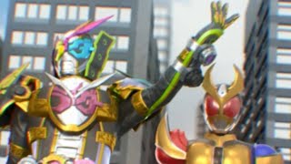 【ガンバライジング】LR メモリアルタッグフィニッシュ 仮面ライダージオウトリニティ 六位一体の力（ジオウクレスト）