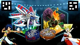 LEOPARD L4 vs ROKTAVOR R4 -QR CODES Beyblade Burst App Gameplay-Turbo Evolution UPDATE