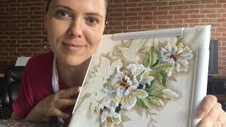 67.  Гибискус от Dimensions.  Продвижения.  Половина работы... ух... Красота!!!