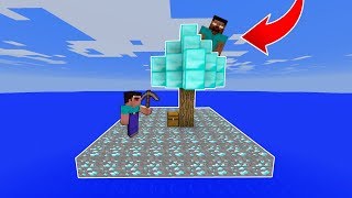 NOOB VS HEROBRİNE #6 - Elmas Adası (Minecraft)