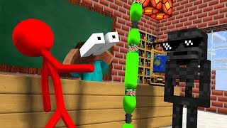 Monster School : AVM SHORTS - STICKMAN CHALLENGE & Epic BOTTLE FLIP CHALLENGE - Minecraft Animation
