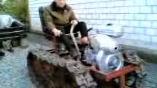Самодельный гусеничный минитрактор. Гусеницы от Т - 70