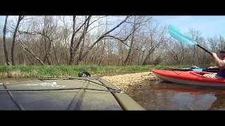 some kayaking at lake springfield.