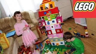 LEGO DUPLO ? Организация, хранение, сортировка и игра с LEGO ? СТРОИМ ДОМИК И ГОРОД .