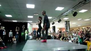 Juan Matos & Amneris Martinez salsa footwork class