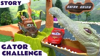 Cars Race Gator Challenge Hot Wheels Batman Spider-man Angry Birds Cars 2 Thomas and Friends Toys