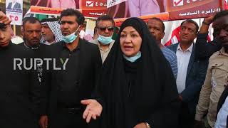 Iraq: Dozens protest election results outside electoral commission office in Basra
