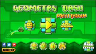 Прохождение всех уровней в Geometry Dash Meltdown на русском