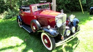 1932 Hupmobile Model B216 Exterior and Interior - 2012 Beaconsfield Classic Car Exposition VAQ