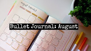 AUGUST 2018 PLAN WITH ME - BULLET JOURNAL | RACHEL CATHERINE