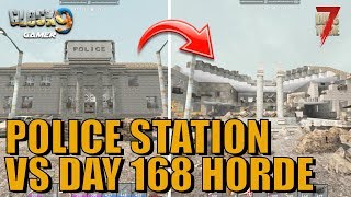 7 Days To Die - Police Station VS Day 168 Horde