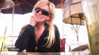 Busty Rachel Aziani taking off panties in public