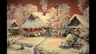 ? ХуДоЖнИкИ | 2 часть | Живопись маслом | Дописываем картину зима в деревне | Александр Григорьев