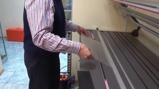 Термогибка ПЭТ 0,5 мм с использованием контактного профиля